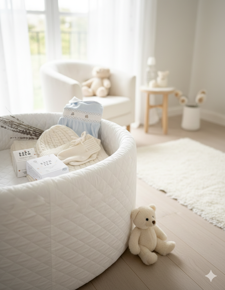 The Heirloom Box - Baby Gift with personalised Cashmere Blanket