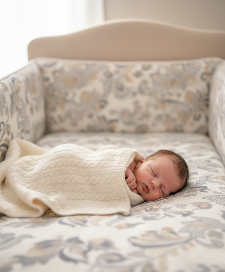 The Blue Baby Shower Gift Box - including Cashmere Baby Blanket