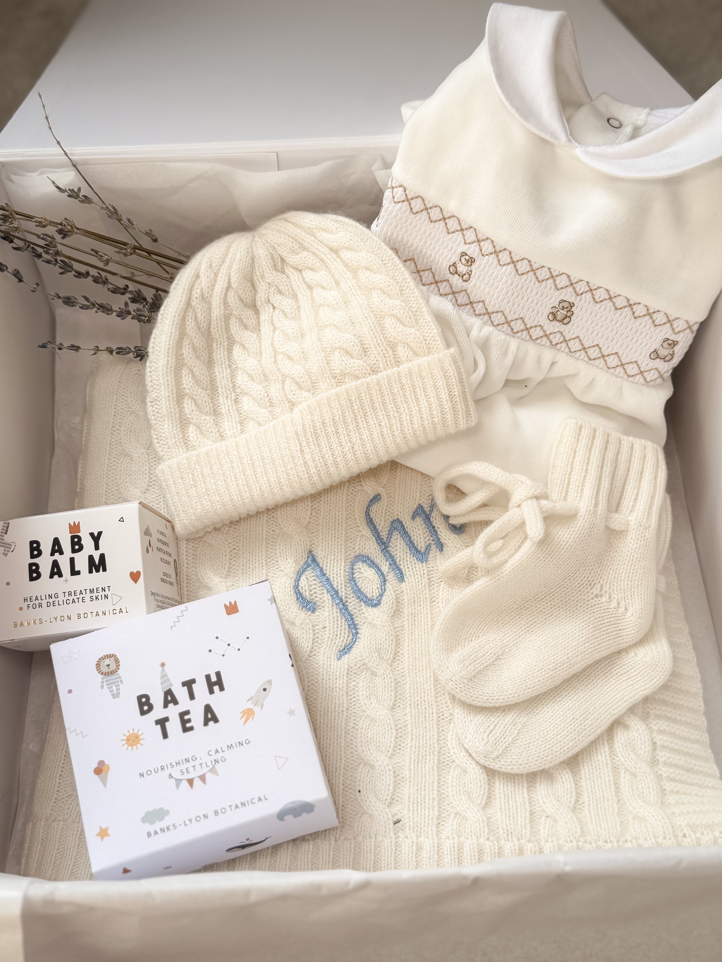 Emilia Luxury Baby Gift Set cashmere newborn gift box