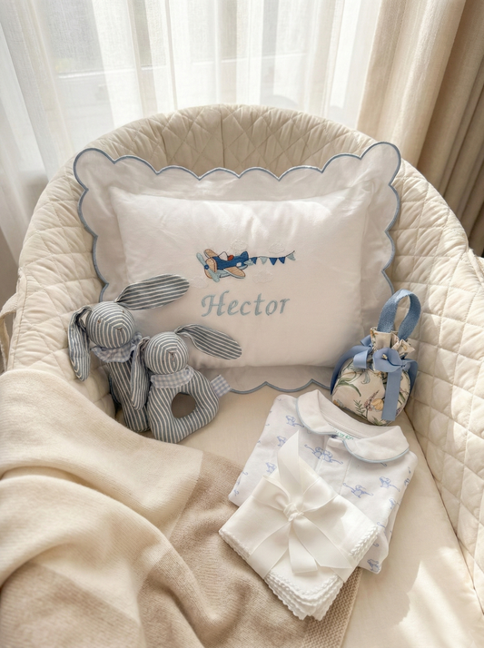 Personalised Baby Boy Aeroplane Gift Box – Luxury Newborn Gift Set