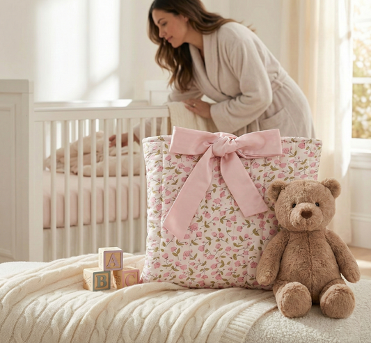 Floral Quilted Baby Bag