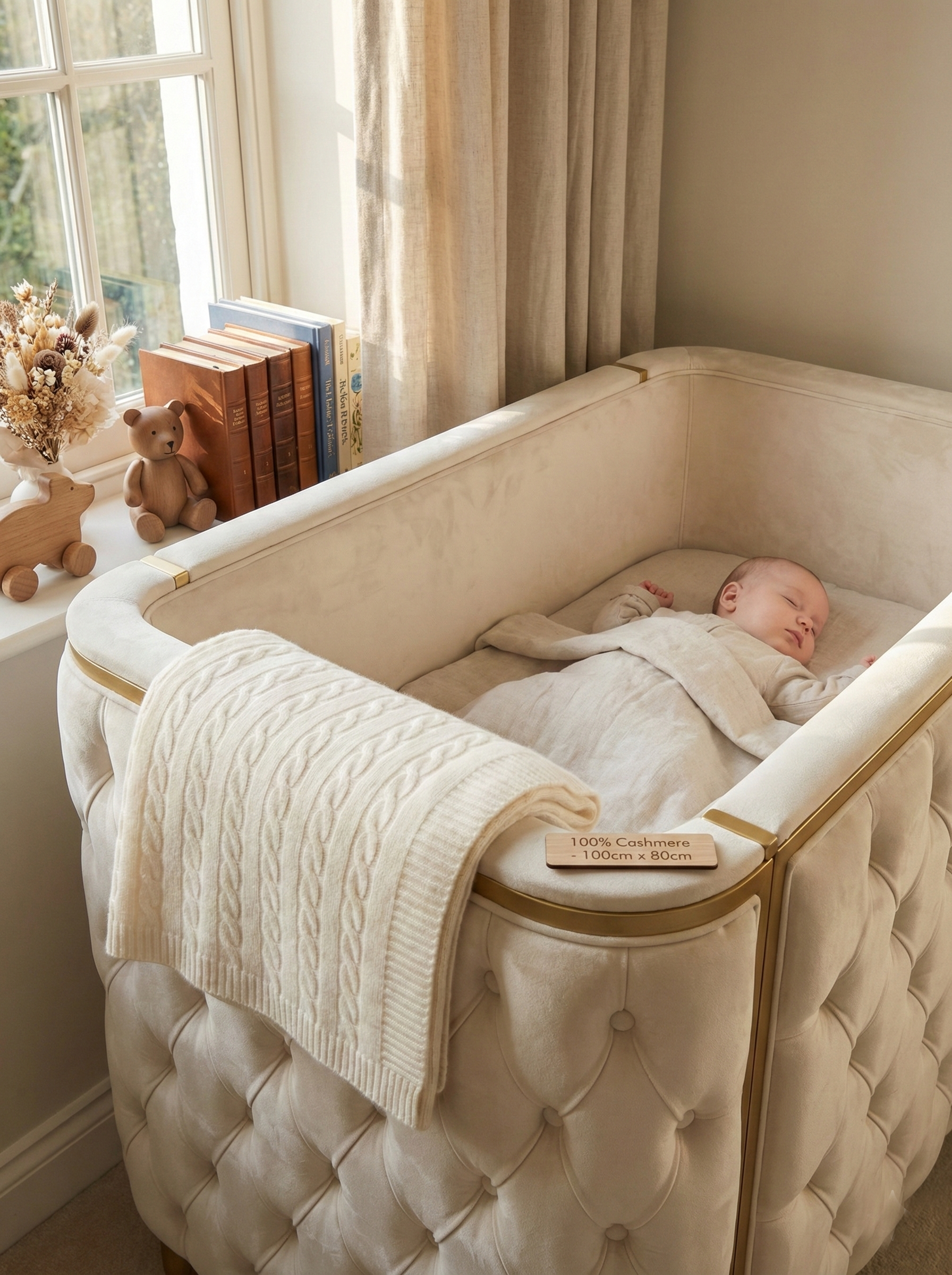 The Ivory Baby Shower Gift Box - including Cashmere Baby Blanket