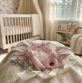 Load image into Gallery viewer, Luxury Baby Gift Box – Personalised Magnet Mouse Onesie & Personalised Pink Bunny Rattles

